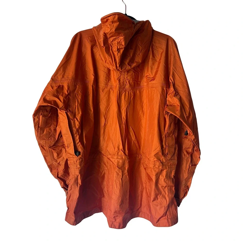 Vintage EMS Eastern Mountain Sports Orange Rain Coat Women's L Hooded‎